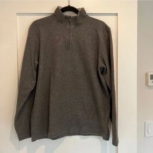 Bonobos Gray Quarter Zip Sweatshirt Sweater [Medium]